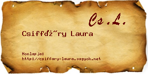 Csiffáry Laura névjegykártya