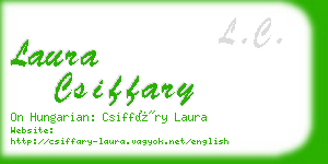 laura csiffary business card